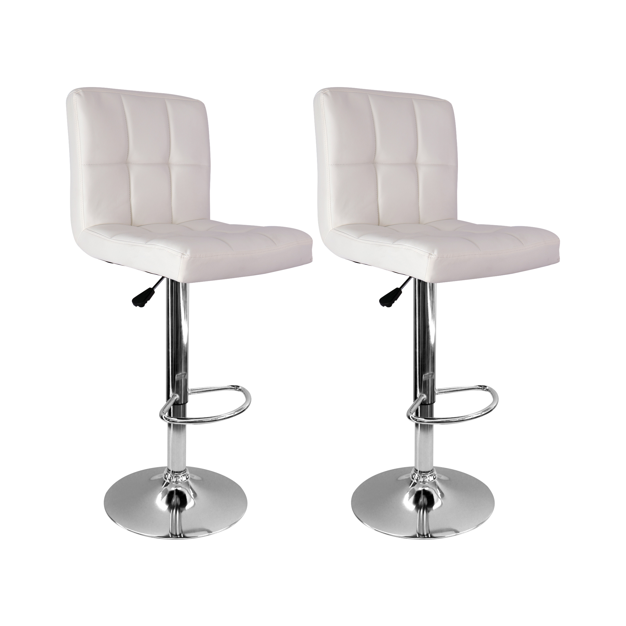 Producto: Kit x 2 Silla Acolchada Tipo Bar - Blanca