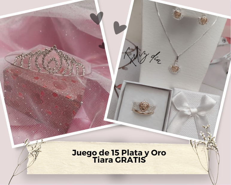 Producto: Juego de 15 + Tiara ( GRATIS )