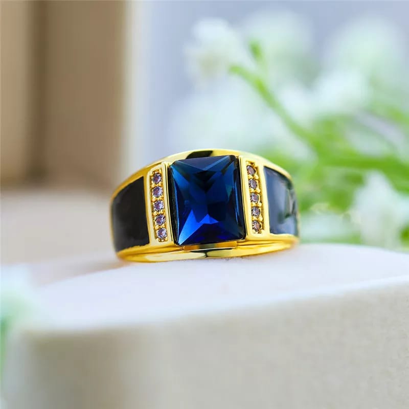 Producto: Anillo BLUE hombre (18k) 💧