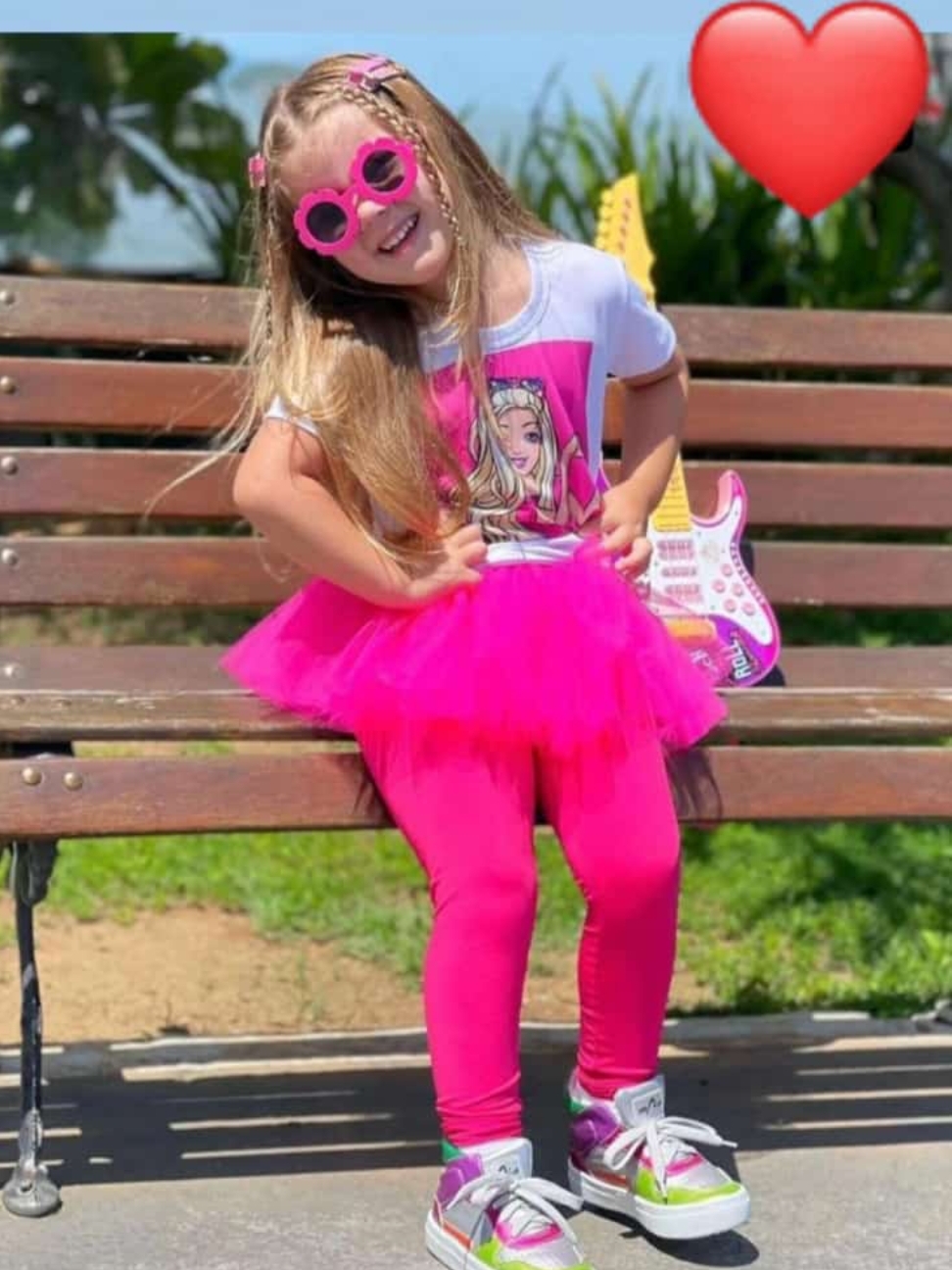 Producto: Conjunto Tutu Niña Barbie girl con leguins