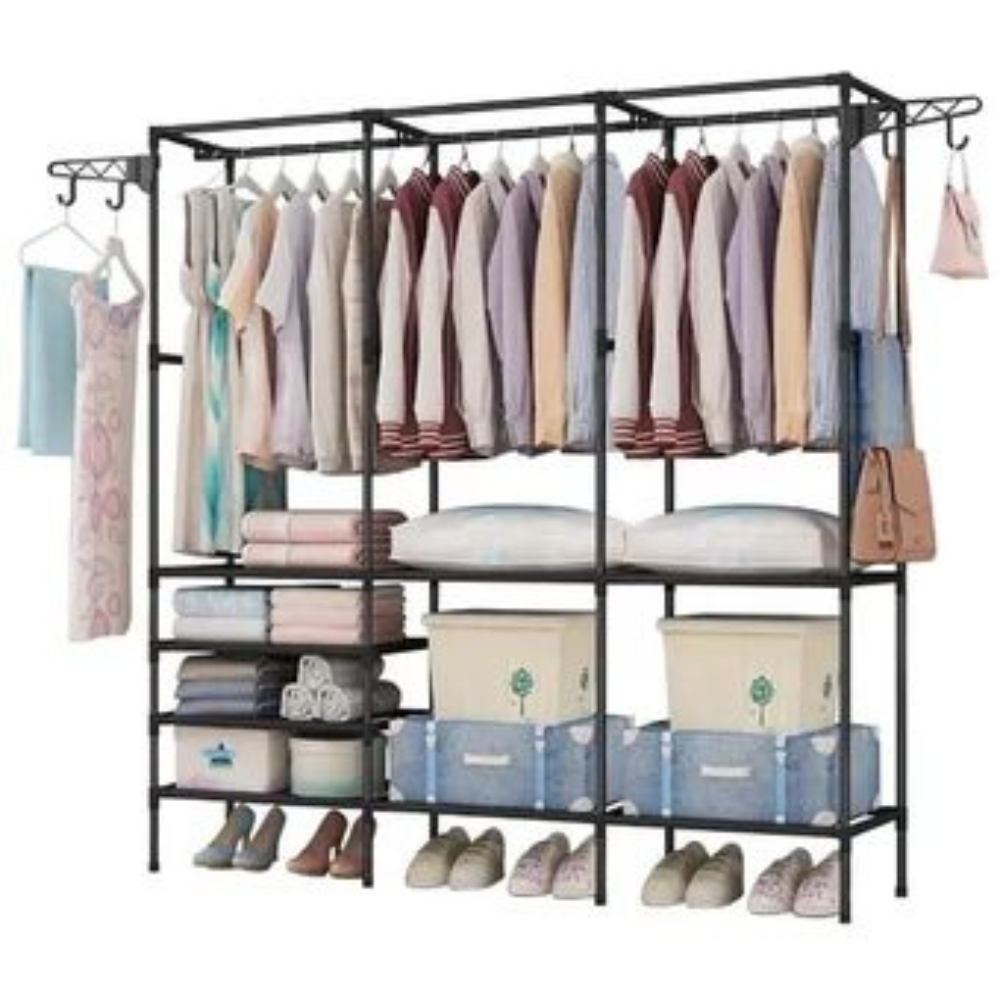 Producto: Closet Organizador 3 Espacios Zapatero Perchero Multifunción